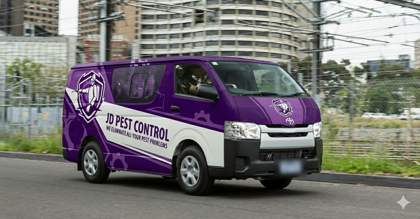 Camioneta y equipo de JD Pest Control